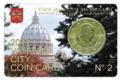 Coin Card Vatican 2011 - Philatélie 50 - pièce de monnaies euros Vatican - pièce de monnaie de collection