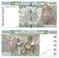 Côte d'Ivoire - Pick 113Am - Billet de collection de la Banque centrale des Etats de l'Afrique de l'Ouest - Billetophilie.jpeg