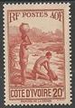 COTI132 - Philatélie - Timbre de Côte d'Ivoire N° Yvert et Tellier 132 - Timbres de colonies françaises - Timbres de collection