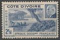 COTI170 - Philatélie - Timbre de Côte d'Ivoire N° Yvert et Tellier 170 - Timbres de colonies françaises - Timbres de collection