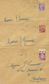 Lettres249-251 - Philatelie - lettres de France - timbres de France de collection