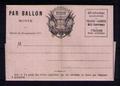 Formule pour ballon monté - Philatélie 50 - lettre ballon monté