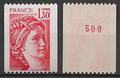 FR2063a - Philatélie - Timbre de France N° 2063a du catalogue Yvert et Tellier numéro rouge - Timbres de collection