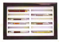 ID5908 - Philatelie 50 - vitrine en bois pour stylos - SAFE