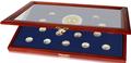 ID5887 - Philatélie 50 - vitrine numismatique en bois de marque SAFE pour pièces de monnaies de collection