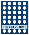 ID6329 - Philatélie 50 - matériel numismatique - médailler NOVA pour pièces de monnaies de collection