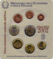 Italie 2002-1 - Philatélie - pièce de monnaie euros - coffret BU Italie 2002