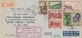 LETTRE-Natal- Philatélie - Lettre de collection 25eme anniversaire liaison saint-louis natal - Timbres sur lettre