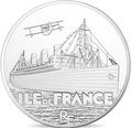 l'Ile de France argent - Philatelie - pièce Monnaie de Paris - Les Grands Navires