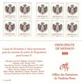 MONCAR15 - Philatélie - Carnet de timbres de Monaco n° YT 15 - Timbres de collection