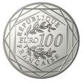 Pièce 100 € - Philatélie 50 - pièce de monnaie de 100€ Semeuse en argent émise en 2011 - pièces de monnaies de collection - Monaies de Paris