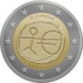 Pièce 2 € Slovénie 2009 EMU - pièce commémorative 2 € de Slovénie