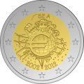 pièce 2€ BELG 10ème anniversaire 2012