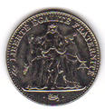 Pièce 8 - Philatélie 50 - pièce de 5 francs - pièce de monnaie française de collection
