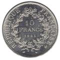 pièce de 10 francs Philatélie 50 pièce en argent 1965