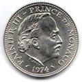 pièce monaco 5 francs Rainier III b