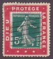 RFPUB137DIEUPROTEGE - Philatélie - Timbre N°YT 137 sur porte timbre Dieu protège la France - Timbre publicitaire