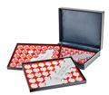 S2365FR - Philatélie 50 - coffret pour pièces de monnaies de 10 € des régions - matériel numismatique - marque LINDNER