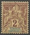 SEN9 - Philatelie - Timbre du Sénégal N° Yvert et Tellier 9 - Timbres de colonies françaises