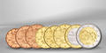 Série Finlande 2011 - Philatélie 50 - série de 8 pièces de monnaies euros de Finlande 2011 - pièces de monnaies de collection