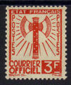 Service 10 - Philatelie - timbre de France Service - serie Francisque