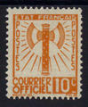 Service 1 - Philatelie - timbre de France Service - serie Francisque