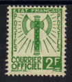 Service 9 - Philatelie - timbre de France Service - serie Francisque