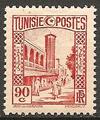 TUN173 - Philatelie - Timbre de Tunisie N° Yvert et Tellier 173 - Timbres de colonies françaises