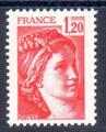 VAR1974c - Philatelie - timbre de France avec variété