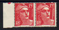 VAR813 pli accordéon - Philatelie - timbre de France avec variété