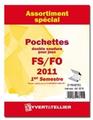 YT18710 - Philatélie 50 - assortiment pochettes 2011 Yvert et Tellier - matériel philatélique pour timbres de France de collection