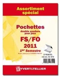 YT18710 - Philatélie 50 - assortiment pochettes 2011 Yvert et Tellier - matériel philatélique pour timbres de France de collection