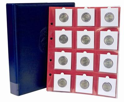 YT2607-2 - Philatélie 50 - recharges numismatique pour pièces de monnaie euros de collection - classeur Caravelle - marque Yvert et Tellier