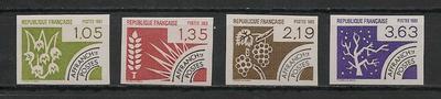 YT Préo 178-181 - Philatélie - Timbres de France - Timbre de collection Yvert et Tellier non dentelé - 1983