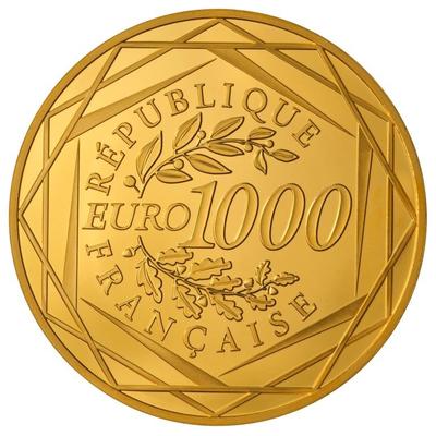 1000 € - Philatelie - pièce de 1000 € or Hercule - Monnaie de Paris