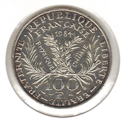 100F899-1984-2 - Philatélie 50 - pièce française de 100 francs