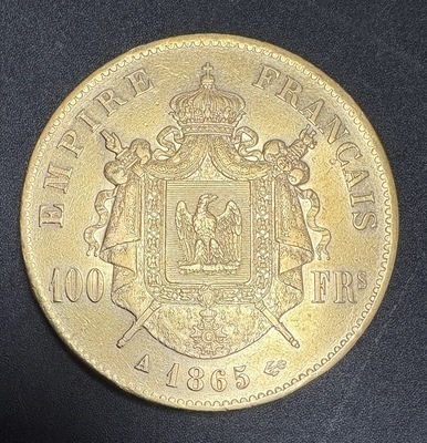 100FOR1864A - Philatélie 50 - Pièce en or de France 100F Napoléon III