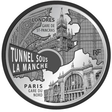 10 € argent Tunnel 2 - Philatelie - pièce de monnaie euros - Monnaie de Paris