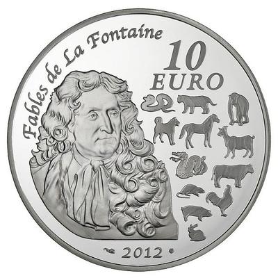 Pièce en argent 10 € année du Dragon 2012 - Pièces euros France