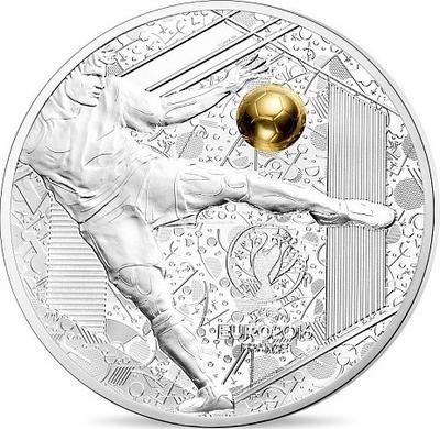 10 € EURO reprise - Philatelie - pièce Monnaie de Paris - euro foot 2016
