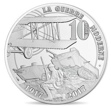 10 € Grande Guerre 2017 - Philatelie - pièce de monnaie - Monnaie de Paris - les hommes et les femmes dans la Grande Guerre