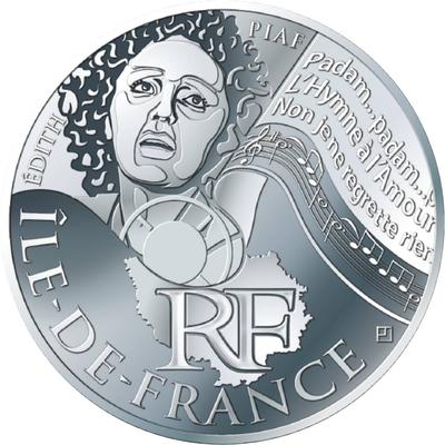 10 € IDF 2012 - Philatélie - pièce de 10 € région de France 2012 - Monnaie de Paris - pièce de monnaie euros de collection