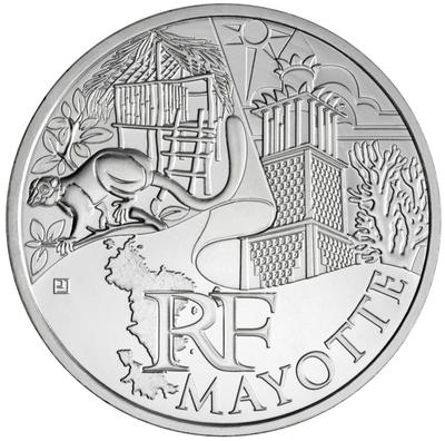 10 € Mayotte - pièce de monnaie en argent 2011 - Monnaie de Paris - pièce de monnaie de collection