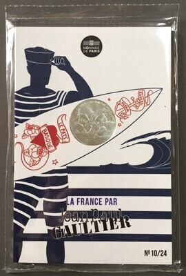 10€JPG-N°10/24 - Philatélie 50 - 10€ jean paul Gaultier N°10 - pièces Euro