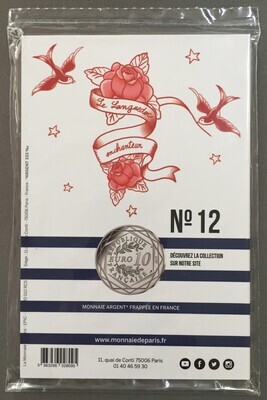 10€JPG-N°12/24-VERSO - Philatélie 50 - 10€ jean paul Gaultier N° 12 - pièces Euro