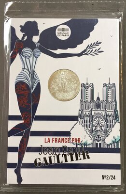 10€JPG-N°2/24 - Philatélie 50 - 10€ jean paul Gaultier N°2 - pièces EURO