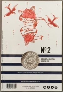 10€JPG-N°2/24-VERSO - Philatélie 50 - 10€ jean paul Gaultier N°2 - pièces Euro