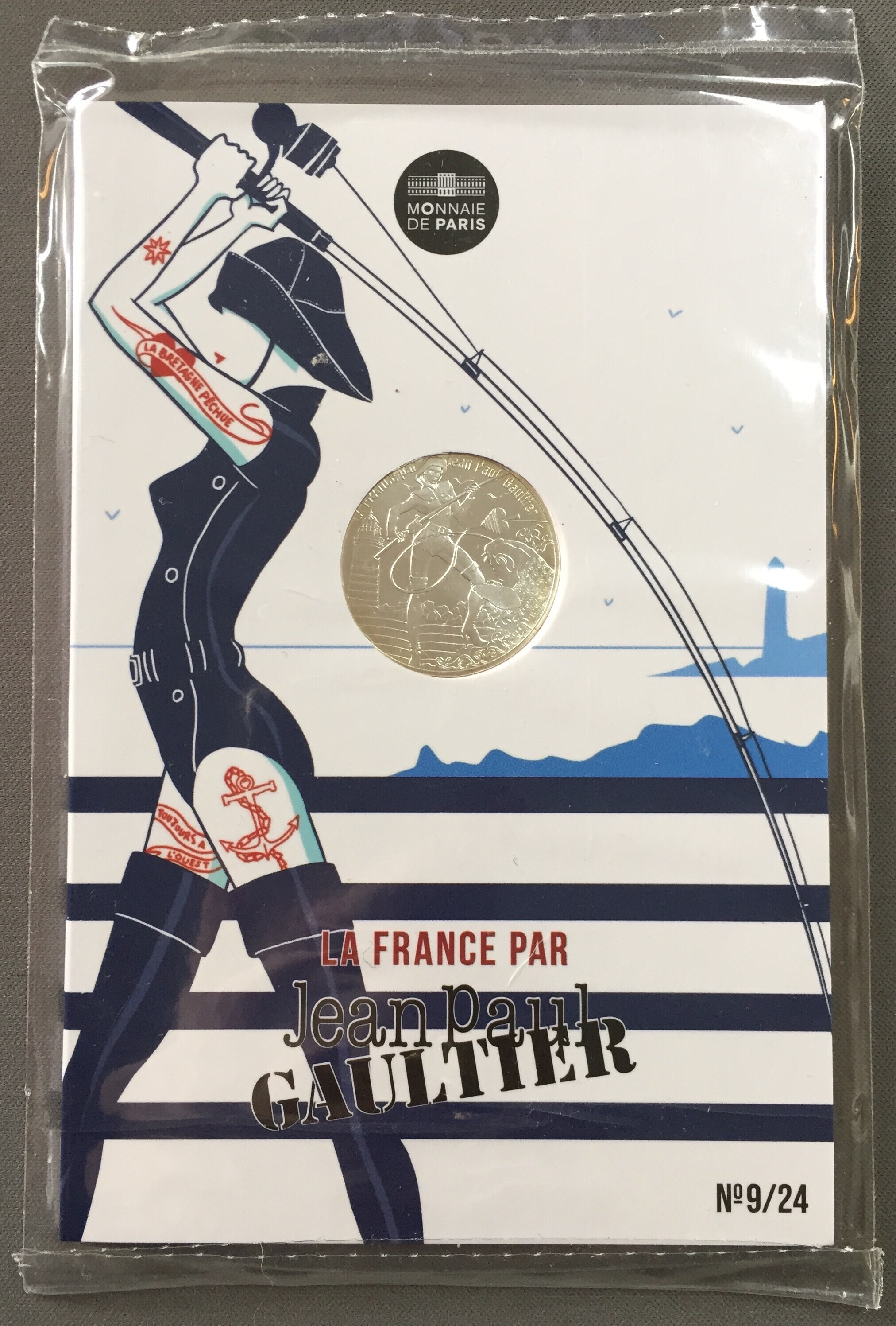 10€JPG-N°9/24 - Philatélie 50 - 10€ jean paul Gaultier N°9 - pièces Euro