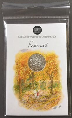 10€SempéAutomneFraternité  - Philatélie 50 - 10€ Argent Sempé Automne Fraternité 2014 - pièces Euro