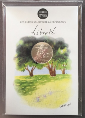 10€SempéEtéLiberté - Philatélie 50 - 10€ Sempé Eté Liberté - pièces Euro